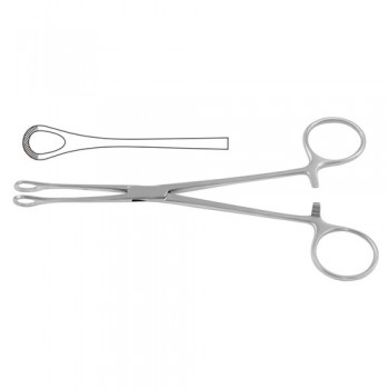 Williams Intestinal and Tissue Grasping Forceps Stainless Steel, 16.5 cm - 6 1/2"